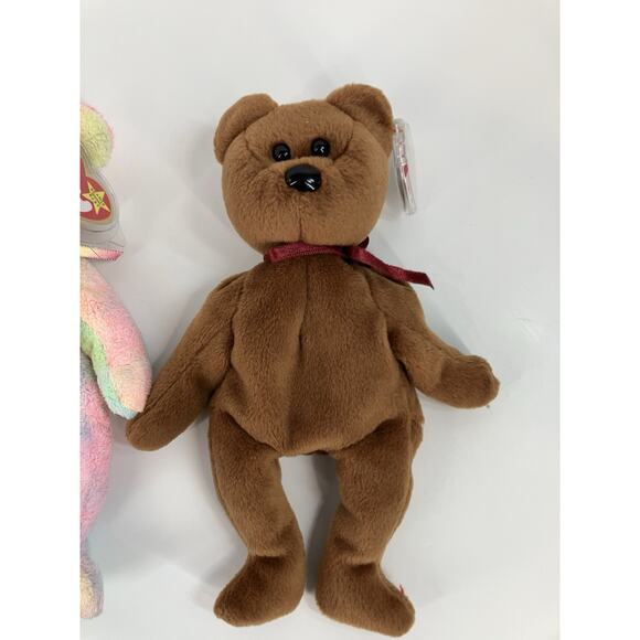 Ty Beanie Babies Bear Bundle (3pcs) Erin, Groovy And Teddy - Picture 4 of 16